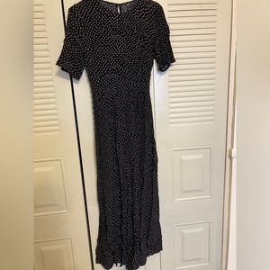 ASOS Polka Dot Jump Suit Button Keyhole Back